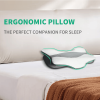 Memory Foam Neck Pillow,1 Piece Ergonomic Sleep Pillow Ideal for Side&Back Sleepers,Solid Color Pillow for Home,School,Dorm,Travel