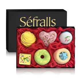 Bath Bombs - 6 Bath Bombs for Women & Kids, Natural Spa Fizzy Bathbombs, Skin Moisturize Bubble Bath, Valentines Mothers Day Birthday Christmas Gifts