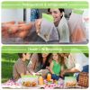 green Reusable Food Storage Bags Stand Up - 12 Pack Leakproof Freezer Bags - 4 Washable Gallon Bags + 4 Reusable Sandwich Bags + 4 Reusable Snack Bags