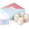 4x 3.5 oz/100 g Scented Candles; Natural Soy Candles Gift Set for Women; Scented Bath Yoga