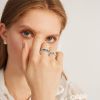 Stainless Steel Spinner Rings for Anxiety Fidget Band Rings for Women Wave Ring Celtic Stress Relieving Reduce Anxiety