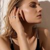 Stainless Steel Spinner Rings for Anxiety Fidget Band Rings for Women Wave Ring Celtic Stress Relieving Reduce Anxiety