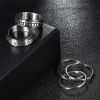 Stainless Steel Spinner Rings for Anxiety Fidget Band Rings for Women Wave Ring Celtic Stress Relieving Reduce Anxiety