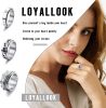 3Pcs Stress Relieving Meditation Spinner Ring Boho for Women Mens Stainless Fidget Band Cool Rings Moon Star Celtic Size 7