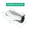Memory Foam Neck Pillow,1 Piece Ergonomic Sleep Pillow Ideal for Side&Back Sleepers,Solid Color Pillow for Home,School,Dorm,Travel