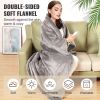 VEVOR Heated Blanket Electric Throw, 72" x 84" Full Size, Soft Flannel Heating Blanket with 10 Hours Timer Auto-off & 5 Heating Levels for Couch Sofa,