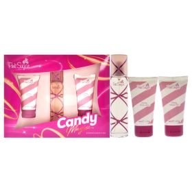 Pink Sugar Candy Magic by Aquolina for Women - 3 Pc Gift Set 1.7oz EDT Spray, 1.7oz Glossy Shower Gel, 1.7oz Creamy Body Lotion