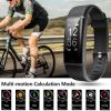 bracelet-black; fitness tracker; with blood pressure heart rate sleep health monitor; for men and women; upgraded waterproof activity tracker watch; p