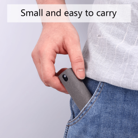 Mobile Phone Screen Cleaner 10ml Portable Rectangle Shape Microfiber Anti Dust Mobile Phone Screen Cleaner Spray Cleaner Wipe Bottle (Color: Light Grey)